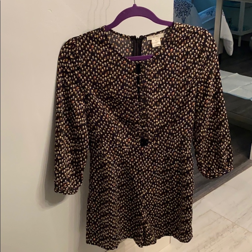 Romper with open front